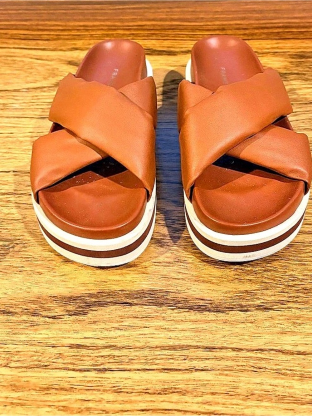 Frame Le Osborne Slide Sandal Women's Brown Platform Sandals